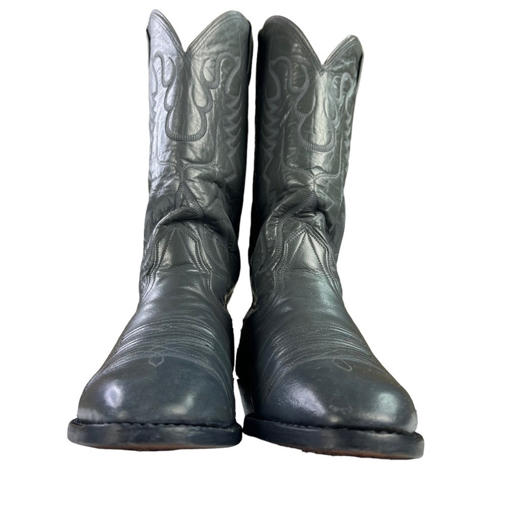 Nocona Boots‎ Mens Size 7 Gray Leather Western Cowboy - Picture 5 of 13